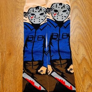 Halloween Jason cute funny sock